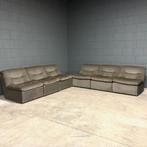 Midcentury modulaire bank – velours pepitastof – jaren 70, Ophalen of Verzenden, Huis en Inrichting