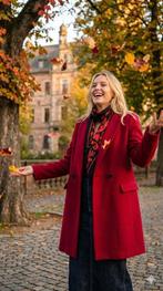 Prachtige dieprode Zara mantel / winterjas, Verzenden, Zara, Zo goed als nieuw, Maat 36 (S)