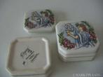 8 x Regina plateel keramiek doosjes. Ontw. Corry Ammerlaan., Ophalen of Verzenden