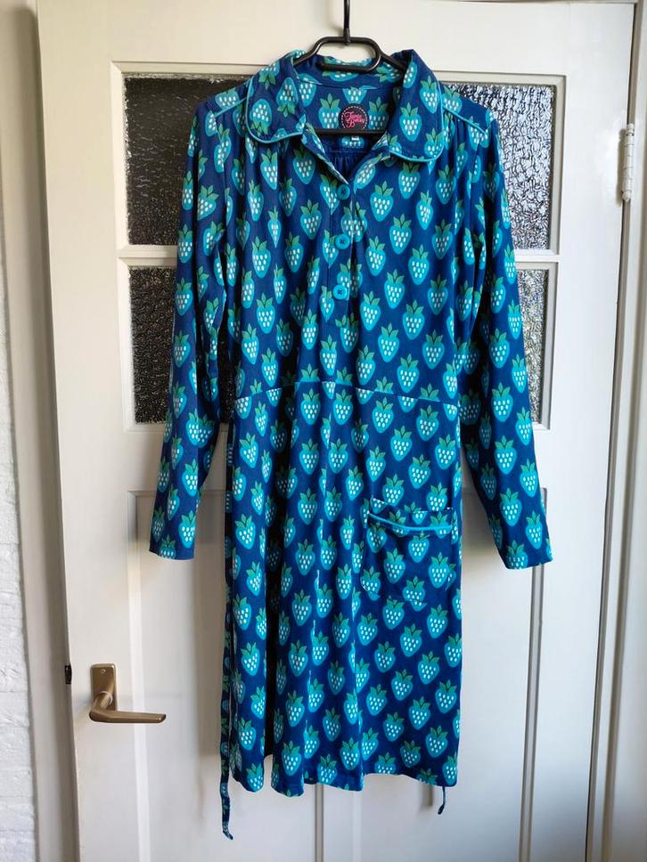 Mooie tante Betsy l/ xl?, Kleding | Dames, Jurken, Zo goed als nieuw, Maat 42/44 (L), Blauw, Ophalen of Verzenden