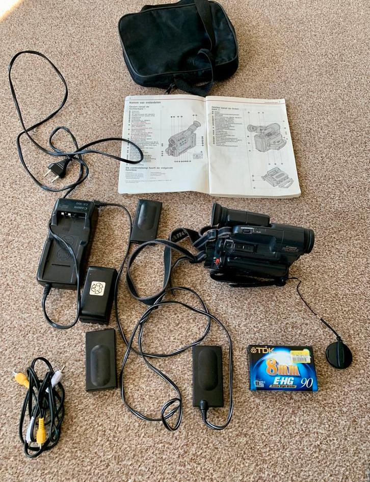 Canon UC10 camrecorder, Audio, Tv en Foto, Videocamera's Digitaal, Niet werkend, Camera, Canon, Minder dan 8x, Externe microfoon