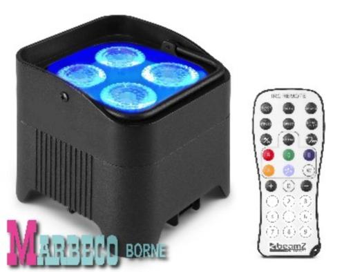Uplight, LED Uplight par, Accu, 4X12W WDMX, BBP94W, Muziek en Instrumenten, Licht en Laser, Nieuw, Licht, Geluidgestuurd, Kleur