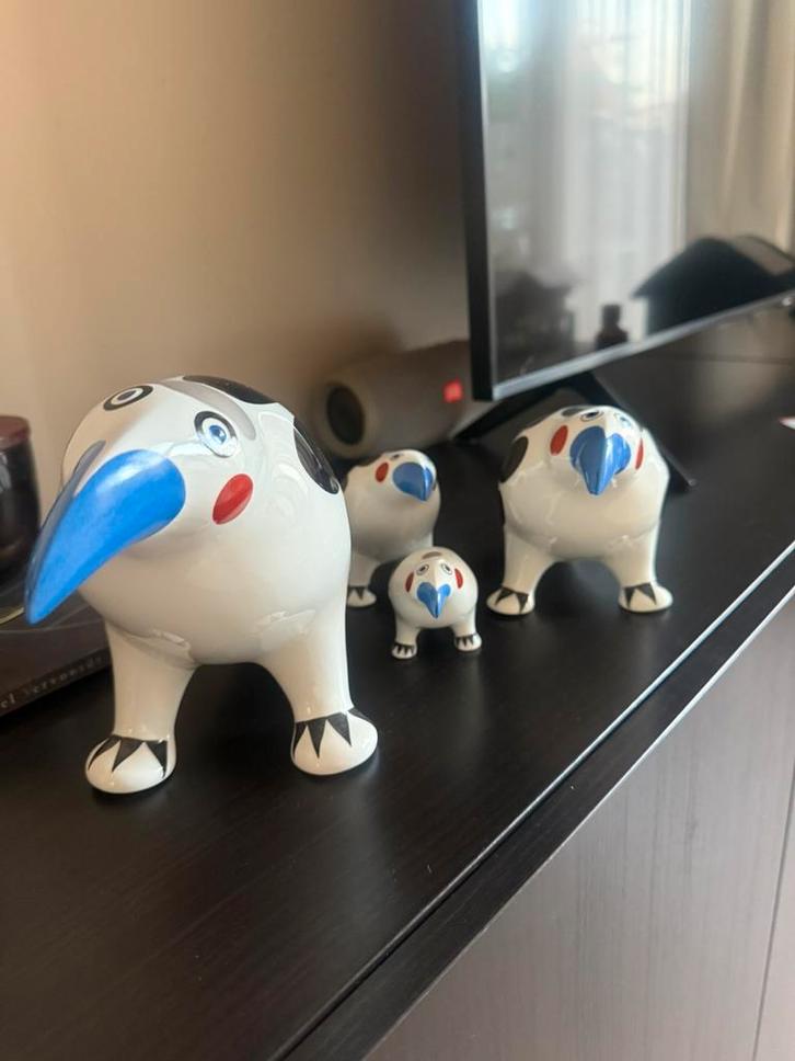 Villeroy & Boch Raafbeeldjes – Set van 4 – Decoratief, Verzamelen, Dierenverzamelingen, Zo goed als nieuw, Beeldje of Figuurtje