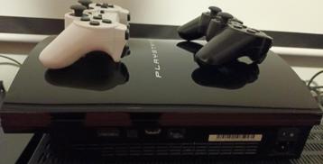 Sony Playstation 3 met 2 controllers en 10 games compleet! beschikbaar voor biedingen