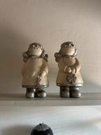 Twee kerstengeltjes beige zilver, Ophalen of Verzenden, Zo goed als nieuw