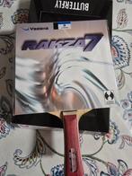 Butterfly batje met rubber, Sport en Fitness, Tafeltennis, Ophalen of Verzenden, Nieuw, Net, Batje(s) of Balletje(s)