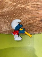 Smurfen smurf met lange fluit en rode jas, Ophalen of Verzenden, Zo goed als nieuw, Verschillende Smurfen