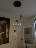 Hanglamp - 3 glazen bollen, Huis en Inrichting, Lampen | Hanglampen, Ophalen, Zo goed als nieuw, Glas, Minder dan 50 cm