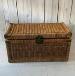 Oude Franse rieten kist koffer, Huis en Inrichting, Ophalen, Gebruikt, Minder dan 50 cm, 75 tot 100 cm