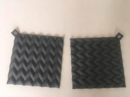 Rig-Tig twee pannenlappen silicone grijs, Huis en Inrichting, Keuken | Textiel, Zo goed als nieuw, Grijs, Ophalen of Verzenden