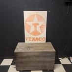 Texaco Tinplate reclamebord Patina, Ophalen, Zo goed als nieuw, Reclamebord