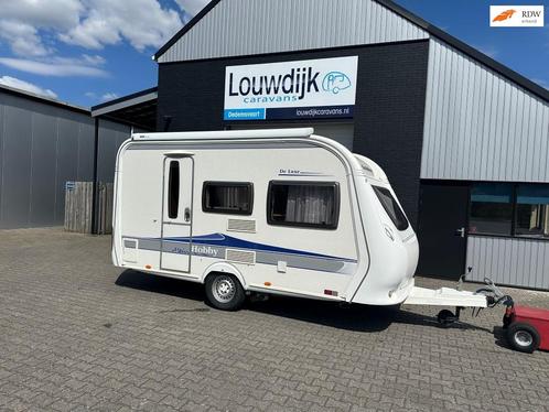 HOBBY De Luxe 400 SF ’09 (Mover,Vastbed, Treinzit), Caravans en Kamperen, Caravans, Bedrijf, tot en met 4, 750 - 1000 kg, Treinzit