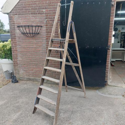Oude Schilderstrap Brocante Vintage schilders trap, Antiek en Kunst, Curiosa en Brocante, Ophalen