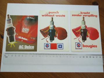 sticker oud AC DELCO bougie race auto retro 3 x vintage beschikbaar voor biedingen
