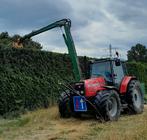 Massey ferguson 6290 met herder maaiarm  armklepelmaaier, Ophalen