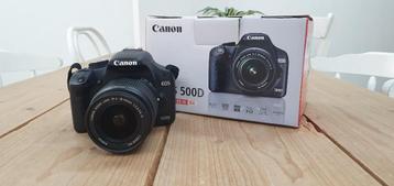Canon EOS 500D 18-55mm spiegelreflex / DSLR camera beschikbaar voor biedingen