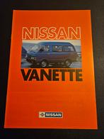 Brochure Nissan Vanette 1985, Ophalen of Verzenden, Zo goed als nieuw, Nissan