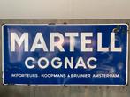 Martell Cognac emaille reclamebord groot (Langcat), Verzamelen, Ophalen, Gebruikt, Reclamebord