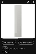 Ikea Fardal deur hoogglans lichtgrijs, Huis en Inrichting, 50 tot 100 cm, Nieuw, Minder dan 100 cm, 25 tot 50 cm