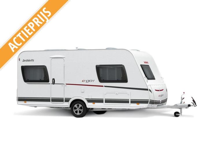 Dethleffs C'Go Edition 10 475 FR Actiemodel !, Caravans en Kamperen, Caravans, Bedrijf, tot en met 4, Rondzit, Dethleffs, Frans bed