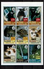 st vincent 1997 pf blok wildlife zoogdieren, Ophalen of Verzenden, Postfris, Dier of Natuur