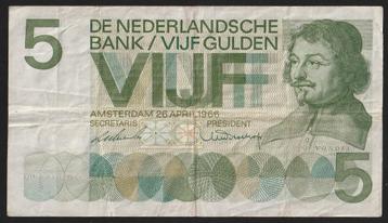 5 GLD 1966 4 RV 054480 (vondel 1) omloop biljet  beschikbaar voor biedingen