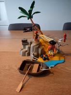 Playmobil Pirateneiland met roeibootje - 4139 COMPLEET, Kinderen en Baby's, Speelgoed | Playmobil, Ophalen of Verzenden, Zo goed als nieuw