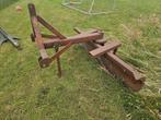 Grondschuif en wentelploegje en tilhulp voor achter tracktor, Ophalen