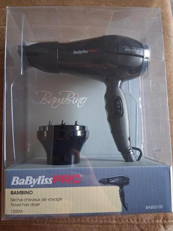 Gloednieuwe BABYLISS PRO Bambino reis haardroger / föhn beschikbaar voor biedingen