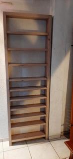 Zeer stevige solide houten boekenkast / CD kast, Huis en Inrichting, Kasten | Boekenkasten, Ophalen, Met plank(en), Minder dan 50 cm
