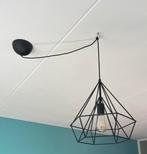 Hanglamp draadstaal diamant zwart, Huis en Inrichting, Lampen | Hanglampen, Ophalen, Zo goed als nieuw, Minder dan 50 cm