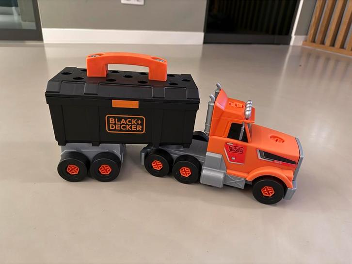 Smoby Black & Decker Gereedschapskist Vrachtwagen, Kinderen en Baby's, Speelgoed | Overig, Zo goed als nieuw, Jongen of Meisje