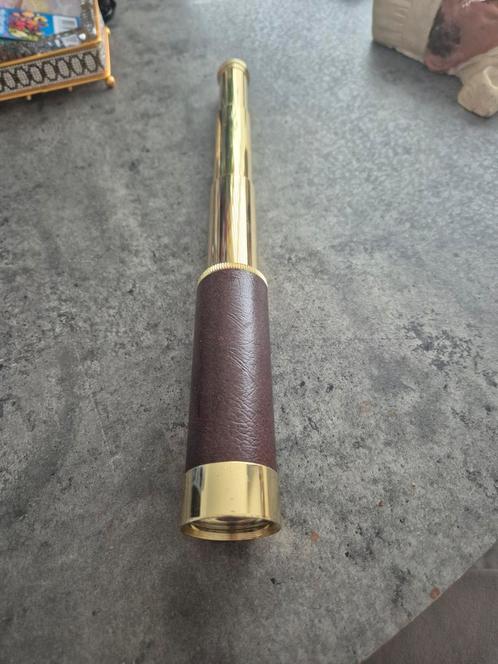 Telescoop 25x30 met lederen afwerking, Antiek en Kunst, Antiek | Gereedschap en Instrumenten, Ophalen of Verzenden