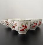 Janneke Brinkman kopjes - Fruit & Flowers 8 stuks, Ophalen of Verzenden, Zo goed als nieuw, Overige stijlen, Kop(pen) en/of Schotel(s)