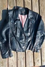 Only Bikerjasje Zwart immitatie leer leder M - ZGAN, Maat 38/40 (M), Only, Zwart, Ophalen of Verzenden