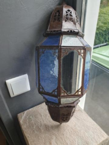 Leuk antiek glas in lood item met gekleurd glas..... beschikbaar voor biedingen