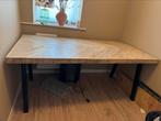 Bureau/tafel mangohout massief, Huis en Inrichting, Bureaus, Ophalen, Gebruikt, Bureau