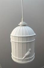 Unieke vogelkooi hanglamp – romantisch wit aardewerk!, Ophalen of Verzenden, Zo goed als nieuw, Minder dan 50 cm