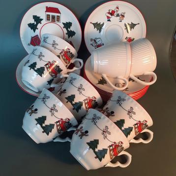 Wedgwood/Masons Christmas 8 kopjes/8 schotels beschikbaar voor biedingen