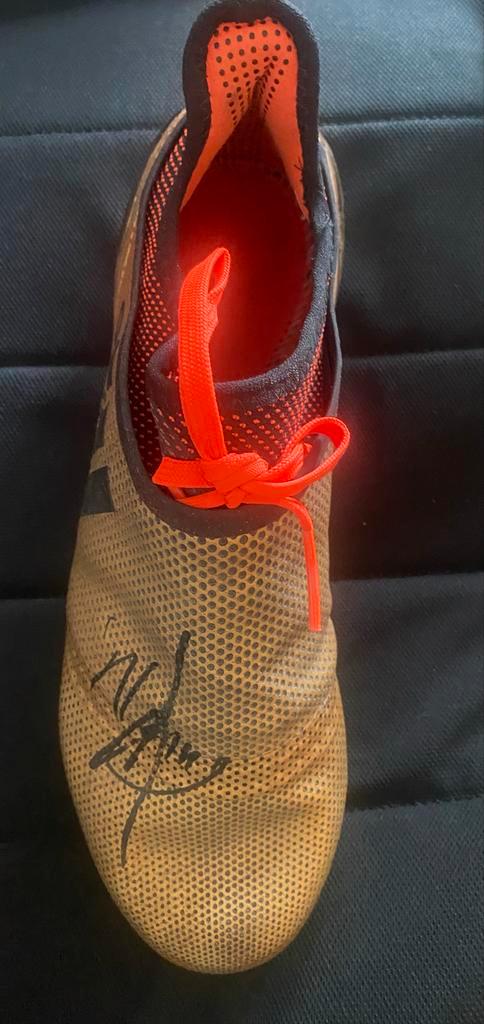 Kicksen Noa Lang gesigneerd, Verzamelen, Sportartikelen en Voetbal, Zo goed als nieuw, Overige typen, Ajax, Ophalen of Verzenden