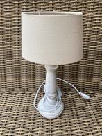 Landelijk tafellampje wit/beige, Ophalen, Zo goed als nieuw, Minder dan 50 cm