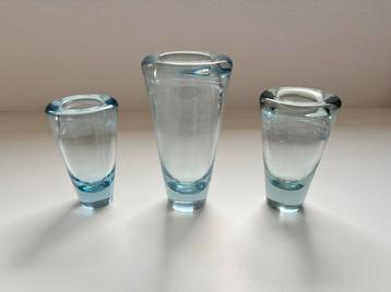 Holmegaard vazen. (3 stuks) beschikbaar voor biedingen