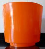 Grote oranje vintage bloempot, Ophalen of Verzenden