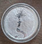 1 oz zilveren munt. De Mermaid Rising. Fiji 1 dollar 2018., Postzegels en Munten, Edelmetalen en Baren, Ophalen of Verzenden, Zilver