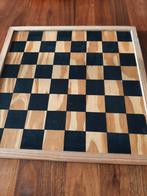 Houten Schaak- en dambord, Hobby en Vrije tijd, Gezelschapsspellen | Bordspellen, Ophalen, Gebruikt, Een of twee spelers, Onbekend