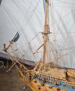 Vintage houten model Le Soleil Royal vlaggenschip, Hobby en Vrije tijd, Modelbouw | Boten en Schepen, Overige merken, Gebruikt