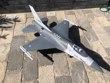 rc E-flite F-16 70mm gray KLu 322 sqn beschikbaar voor biedingen