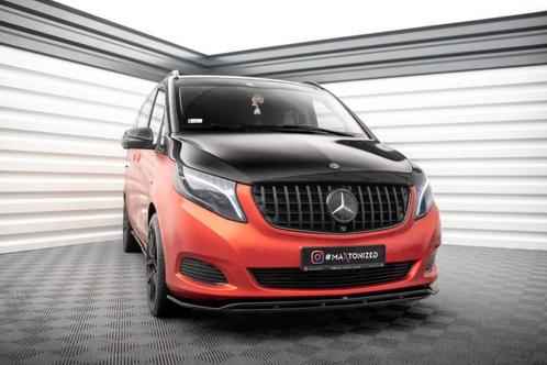 Voorlip spoiler splitter frontlip - V-Klasse W447 14-19, Auto diversen, Tuning en Styling, Ophalen of Verzenden