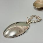 6 antiek antieke vernikkeld lepels lepel amuse presentatie, Ophalen of Verzenden