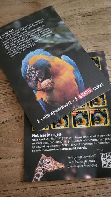 2 x Artis dierentuin toegangsbewijzen  beschikbaar voor biedingen